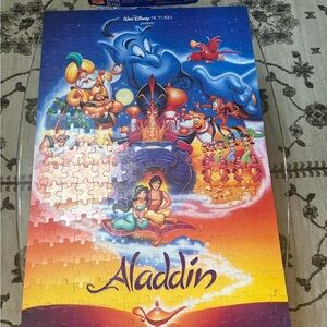 Disney Aladdin Vibrant Puzzle with Genie and Friends